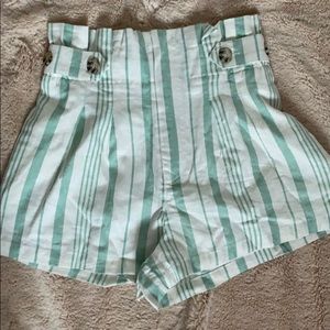 Shorts white and mint